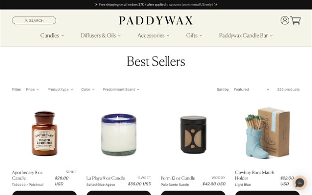 Paddywax Candles on Shomp