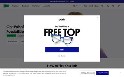 Pair Eyewear on Shomp