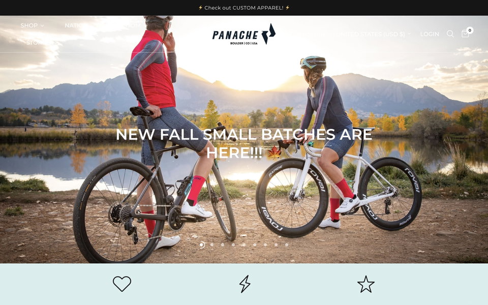 Panache Cyclewear Co. website
