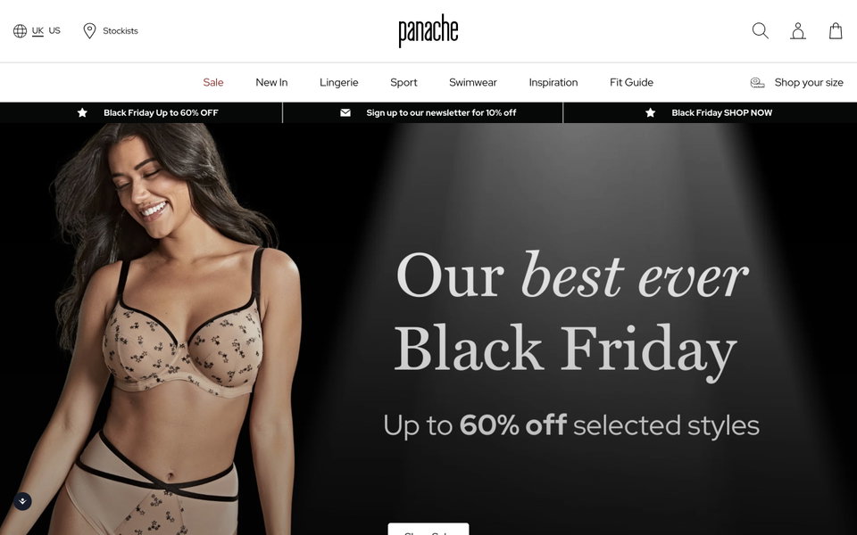 Panache Lingerie website