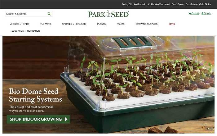 Park Seed screenshot