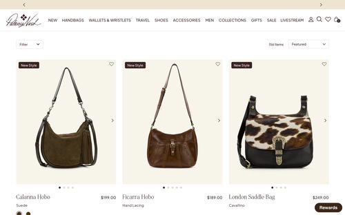 Patricia Nash Designs website screenshot