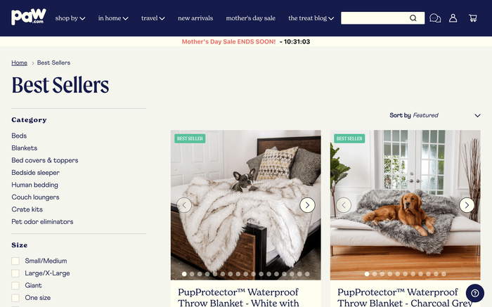 Paw.com screenshot