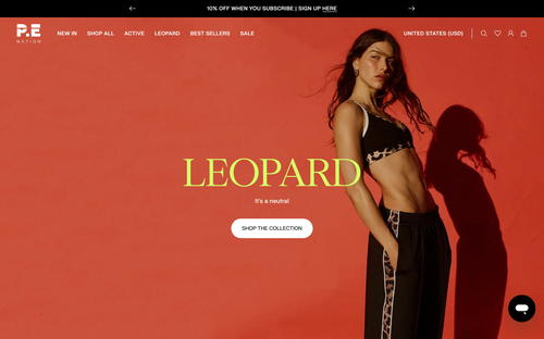 P.E Nation website screenshot