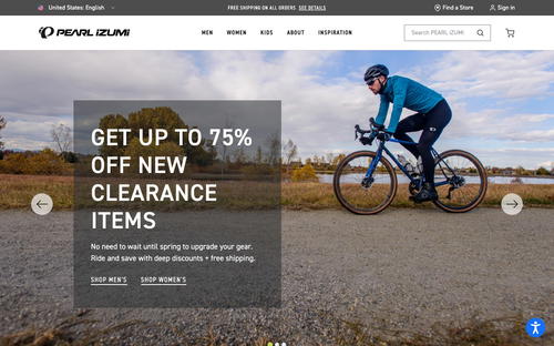 PEARL iZUMi website screenshot