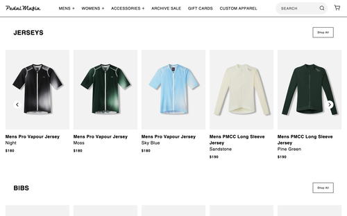 Pedal Mafia website screenshot