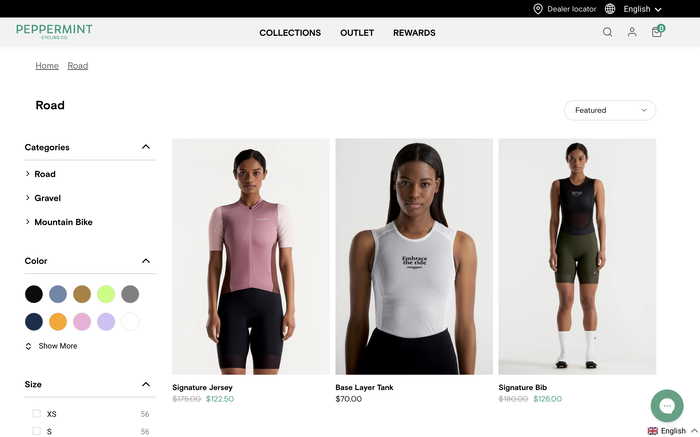 Peppermint Cycling screenshot