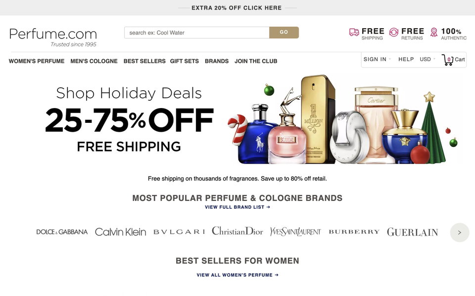 Perfume.com website