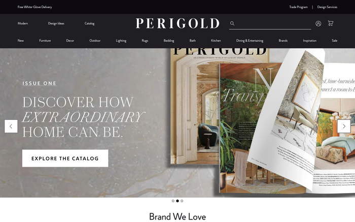 Perigold screenshot