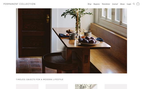 Permanent Collection website screenshot