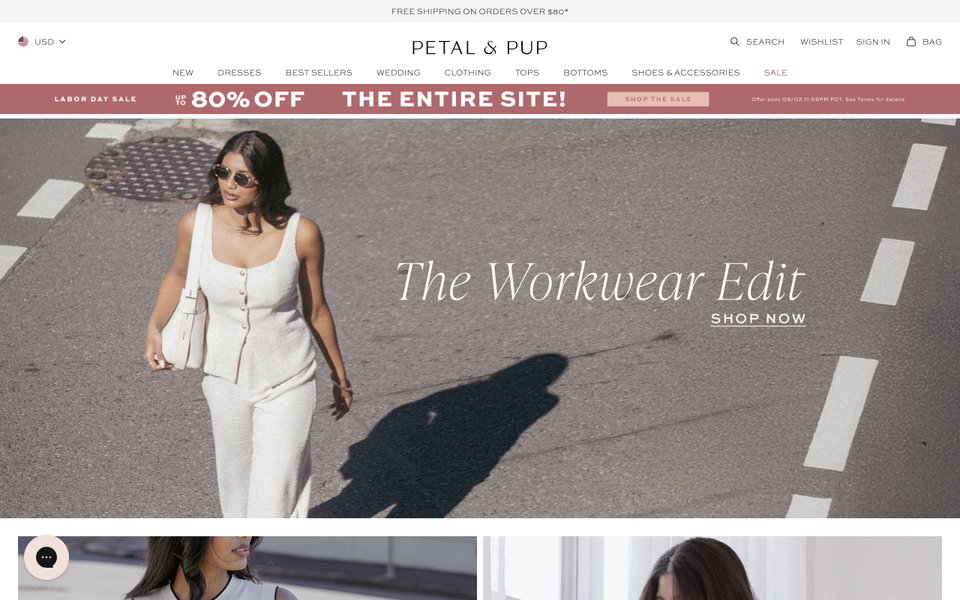 Petal & Pup website
