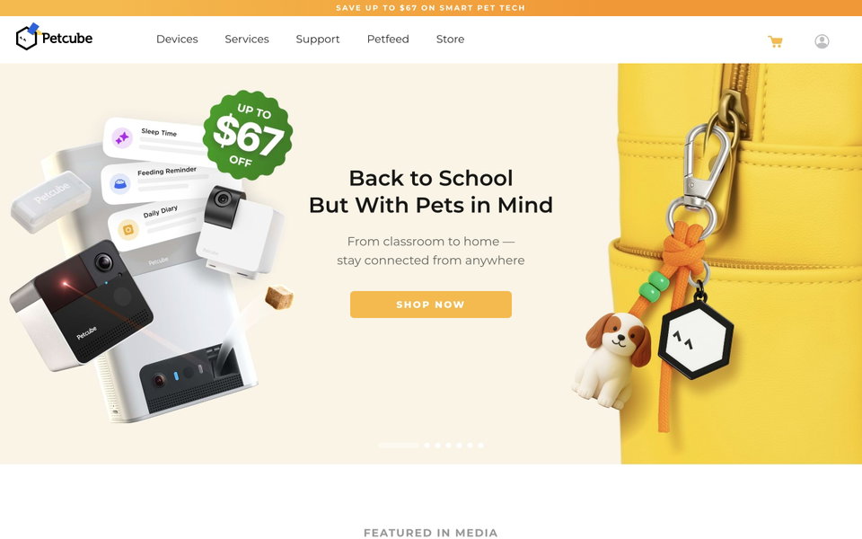 Petcube website