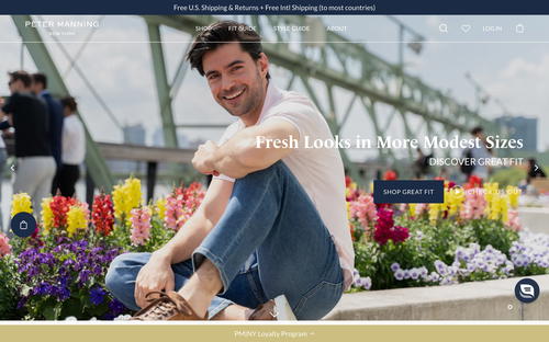 Peter Manning NYC website screenshot