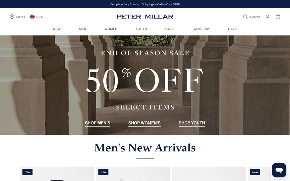 Peter Millar website