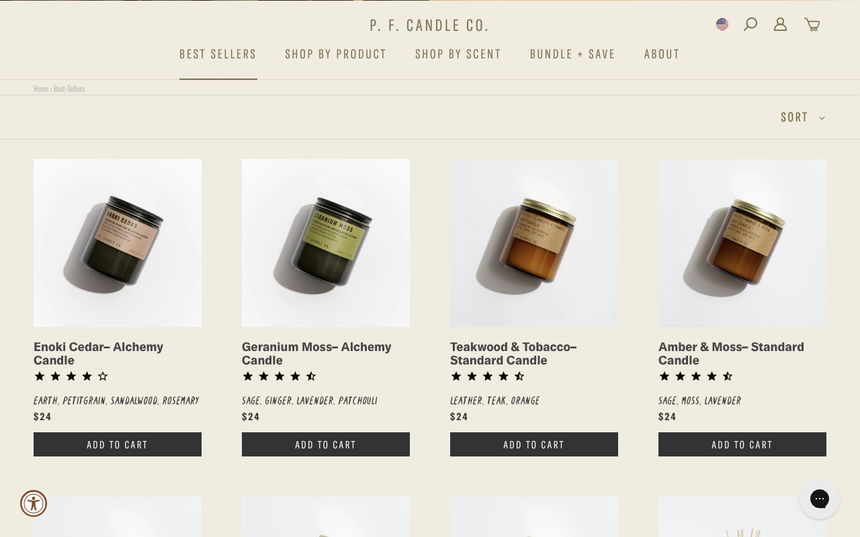 P.F. Candle Co. on Shomp