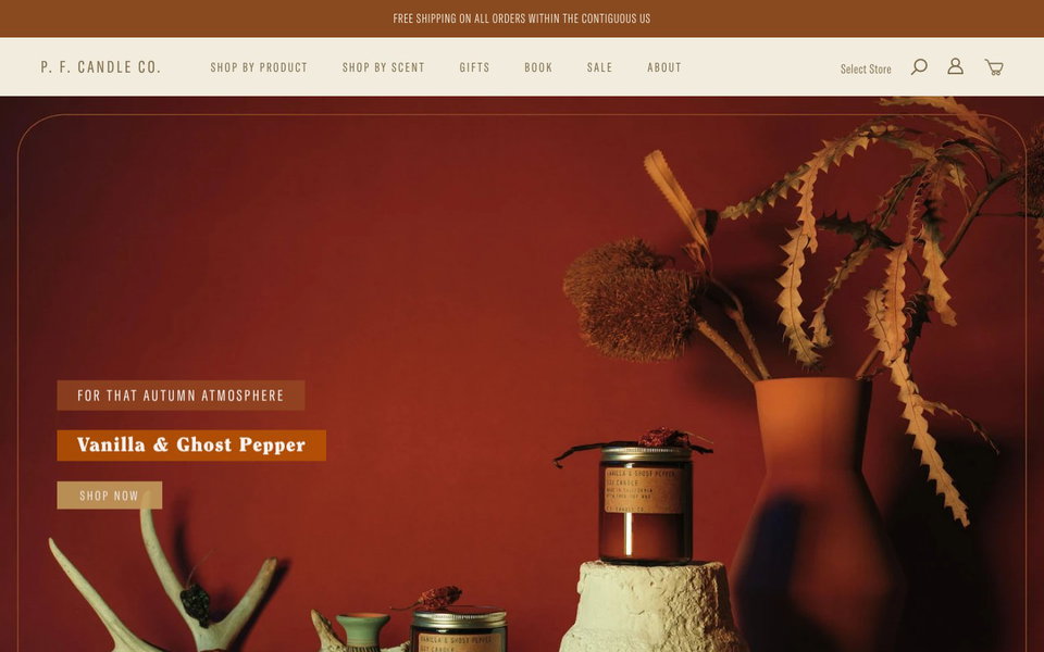 P.F. Candle Co. website