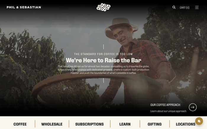 Phil & Sebastian Coffee Roasters screenshot