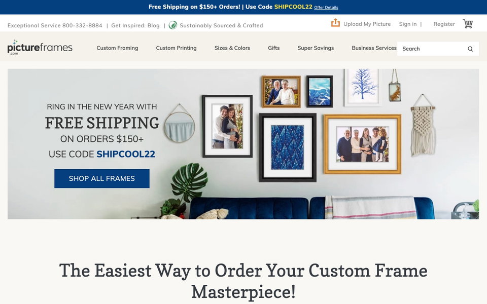 Picture Frames website