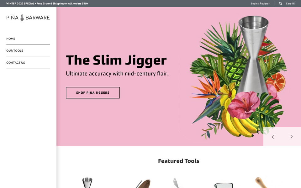 Piña Barware website