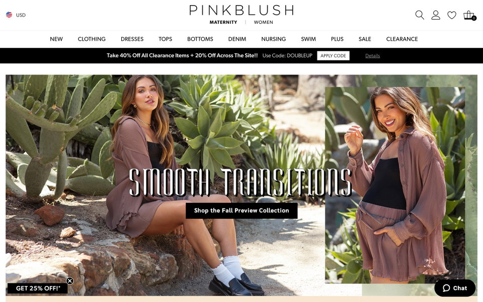 PinkBlush website