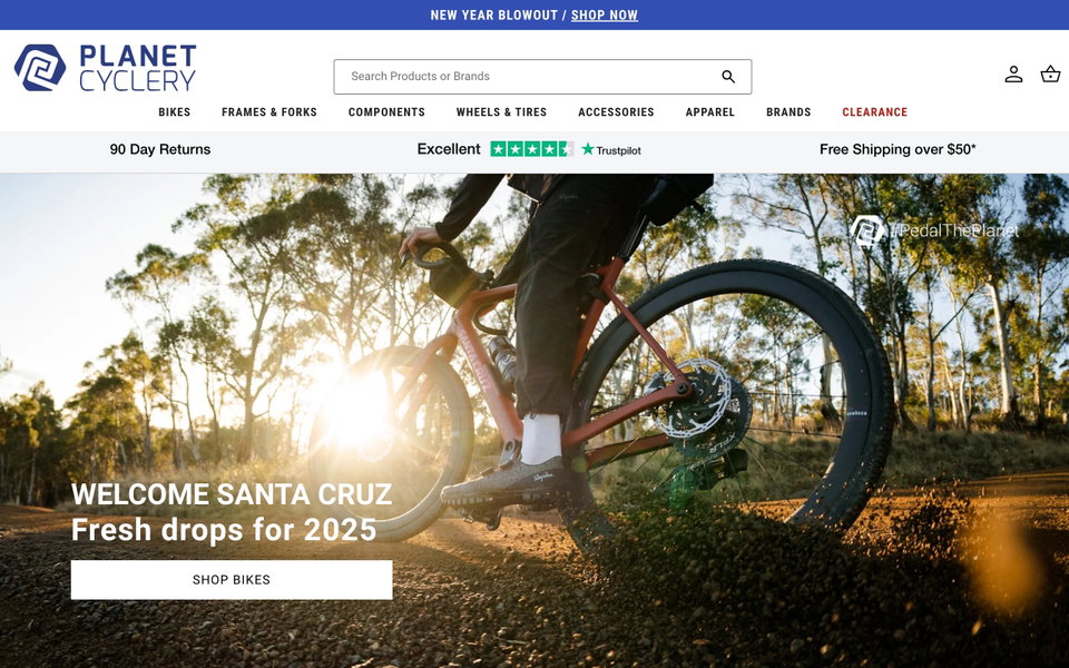 Planet Cyclery website