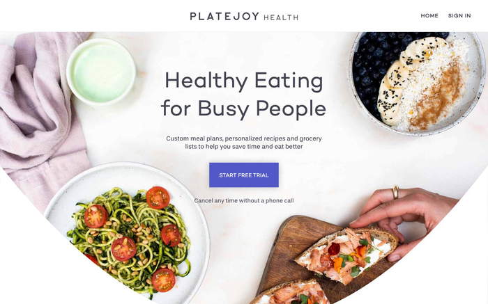 PlateJoy screenshot