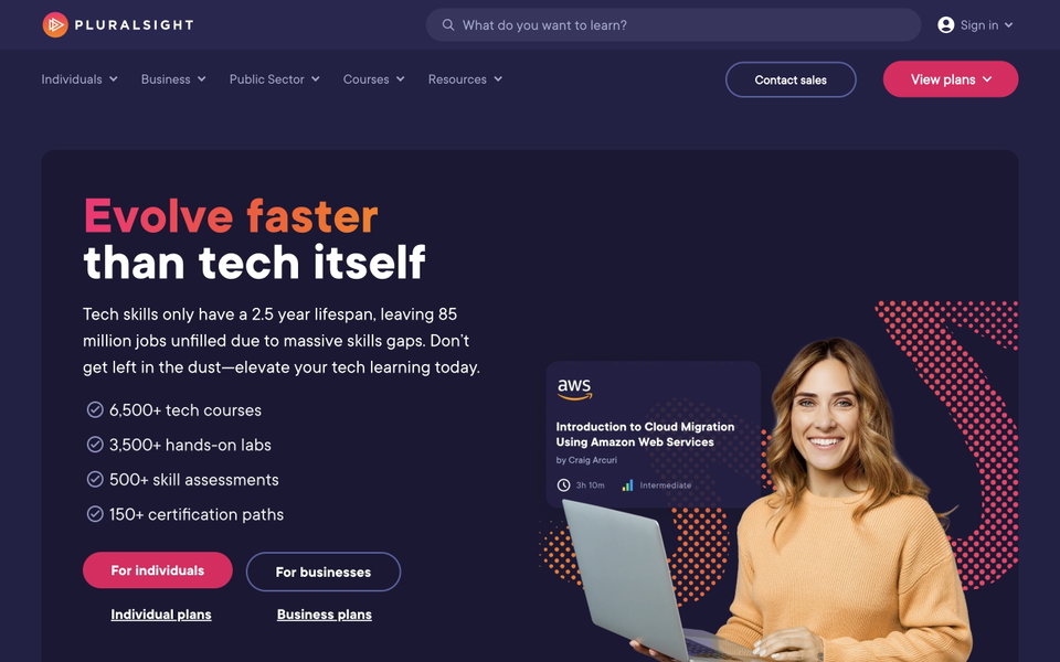 Pluralsight website