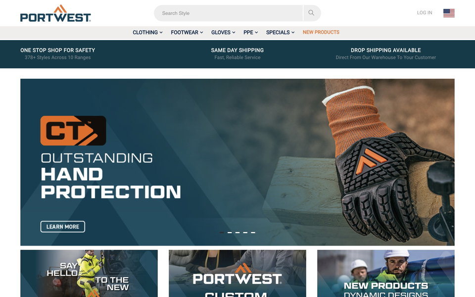 Portwest website