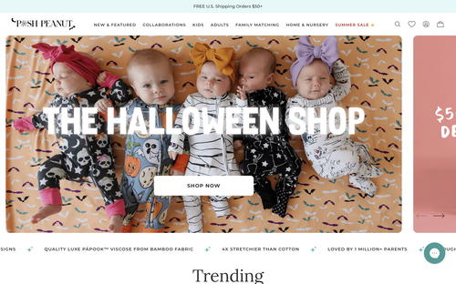 Posh Peanut website screenshot