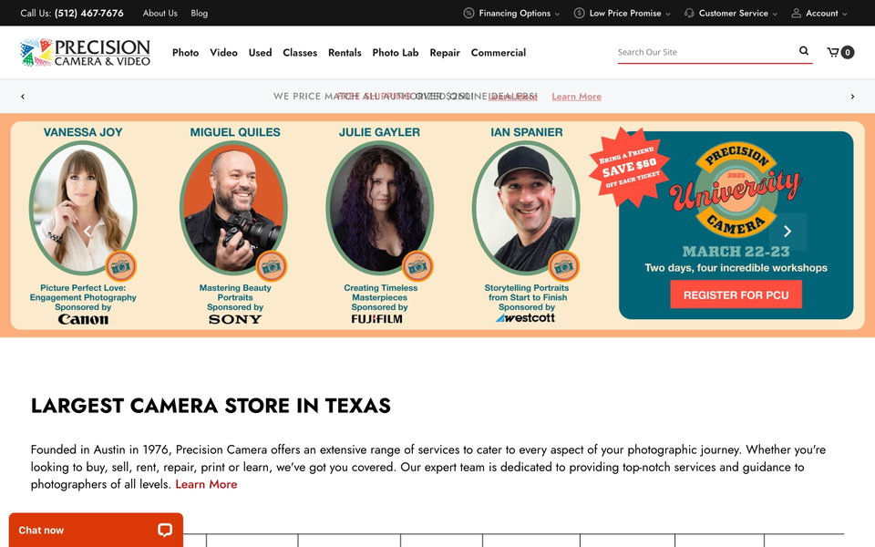 Precision Camera & Video website