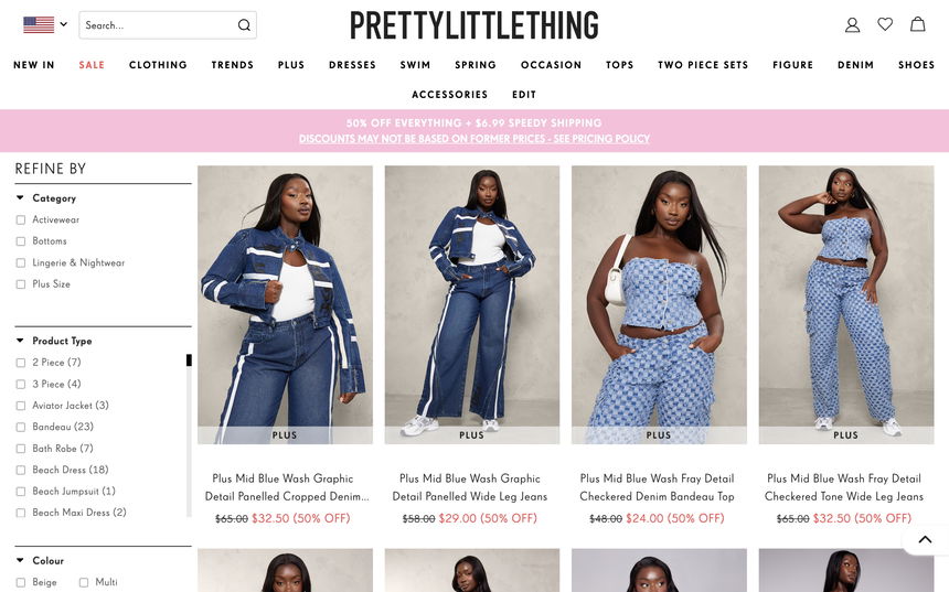 PrettyLittleThing on Shomp