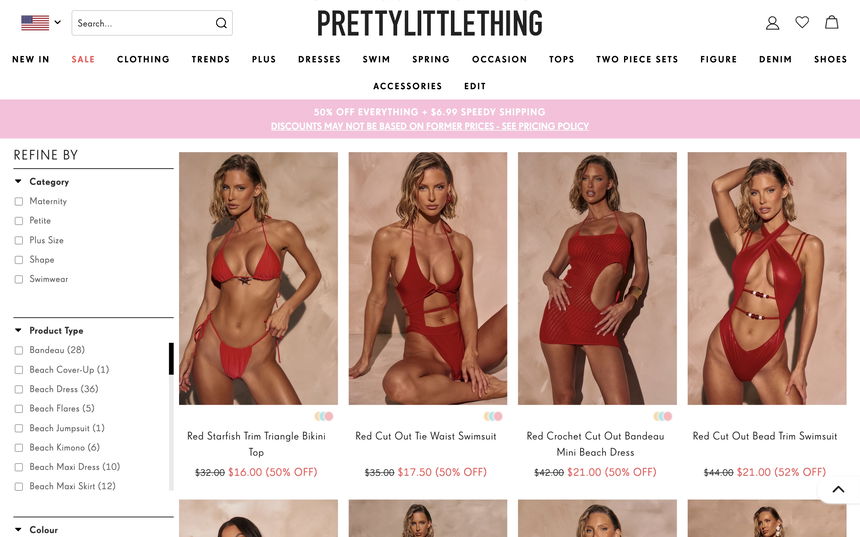 PrettyLittleThing on Shomp