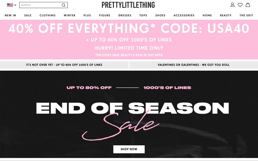 PrettyLittleThing on Shomp