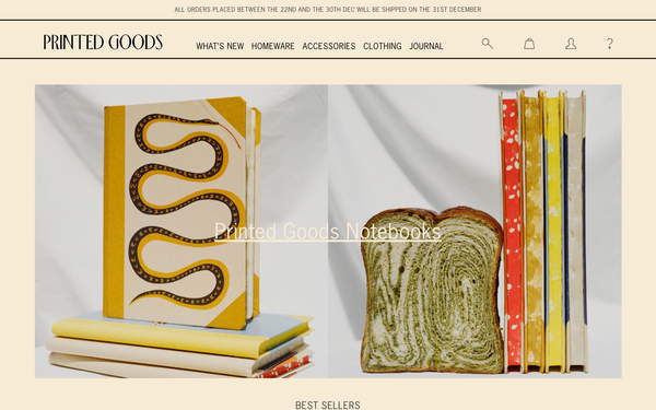 PRINTED GOODS screenshot