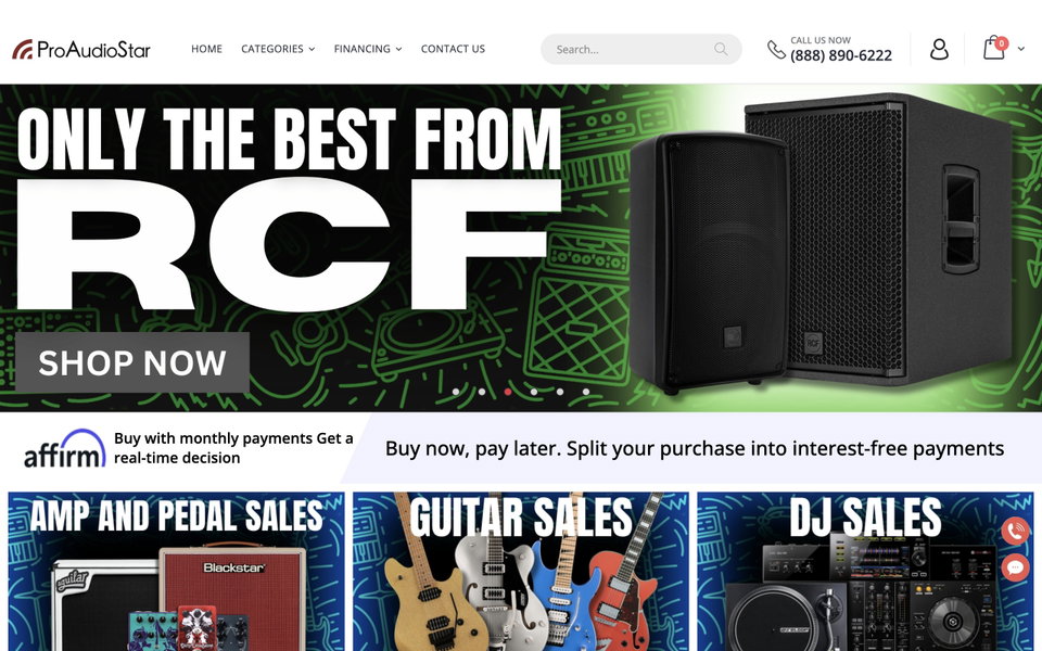 ProAudioStar website