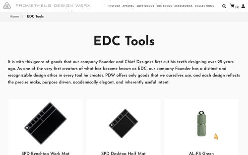 Prometheus Design Werx website screenshot