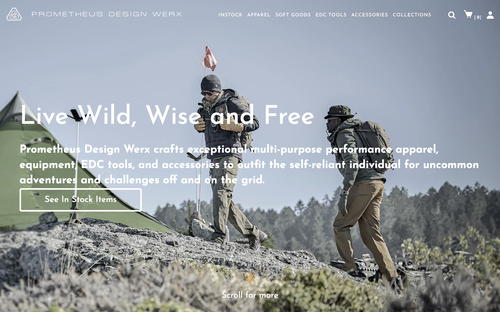 Prometheus Design Werx website screenshot