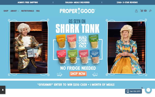 Proper Good website screenshot