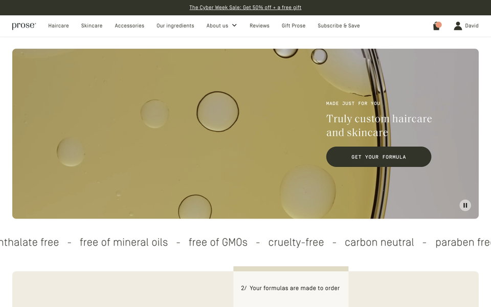 Prose website