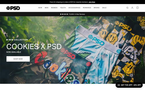 PSD website screenshot
