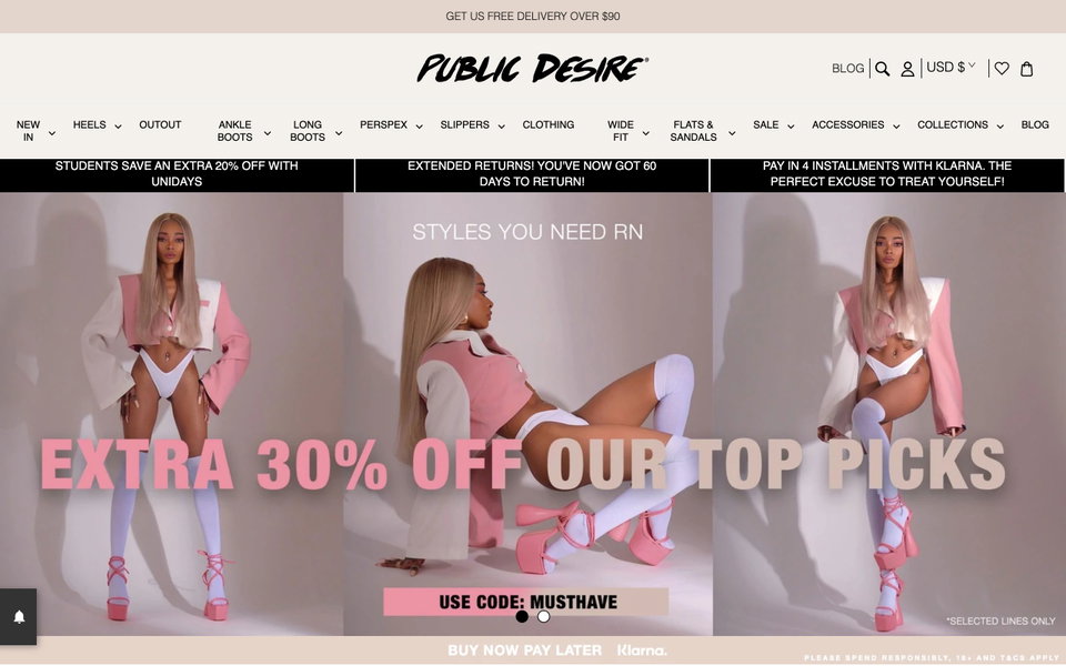 Public Desire website