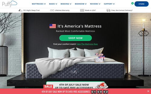 Puffy website screenshot