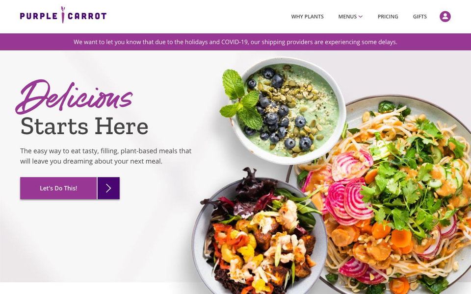 Purple Carrot website