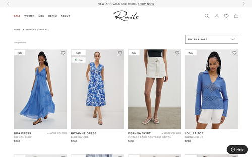 Rails website screenshot