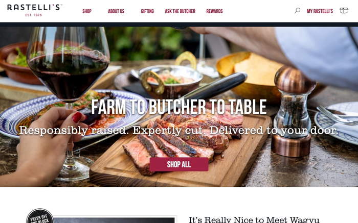 Rastellis.com screenshot