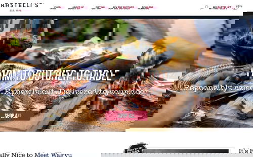 Rastellis.com website screenshot