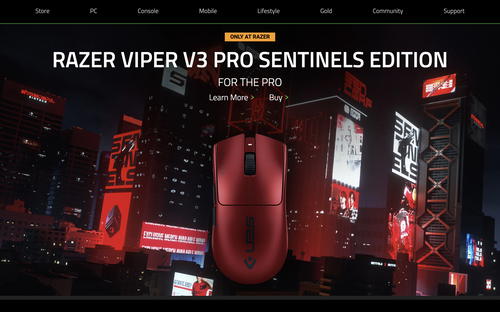 Razer website screenshot