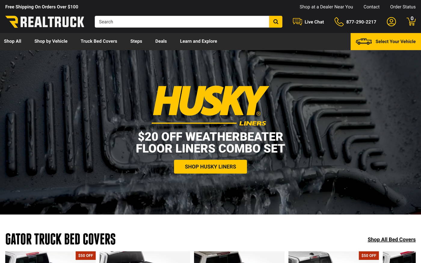 RealTruck screenshot