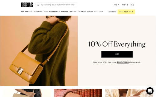 Rebag website