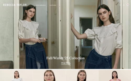 Rebecca Taylor website screenshot